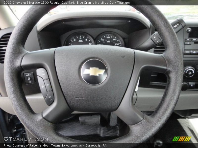 Blue Granite Metallic / Dark Titanium 2010 Chevrolet Silverado 1500 Regular Cab 4x4