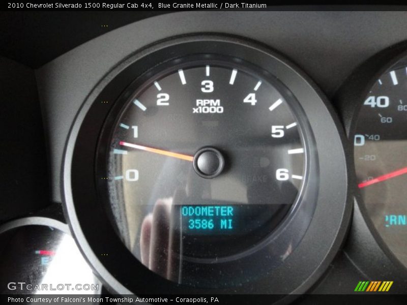 Blue Granite Metallic / Dark Titanium 2010 Chevrolet Silverado 1500 Regular Cab 4x4