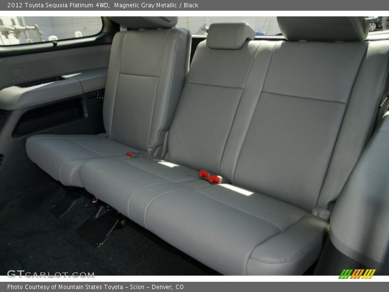 Rear Seat of 2012 Sequoia Platinum 4WD