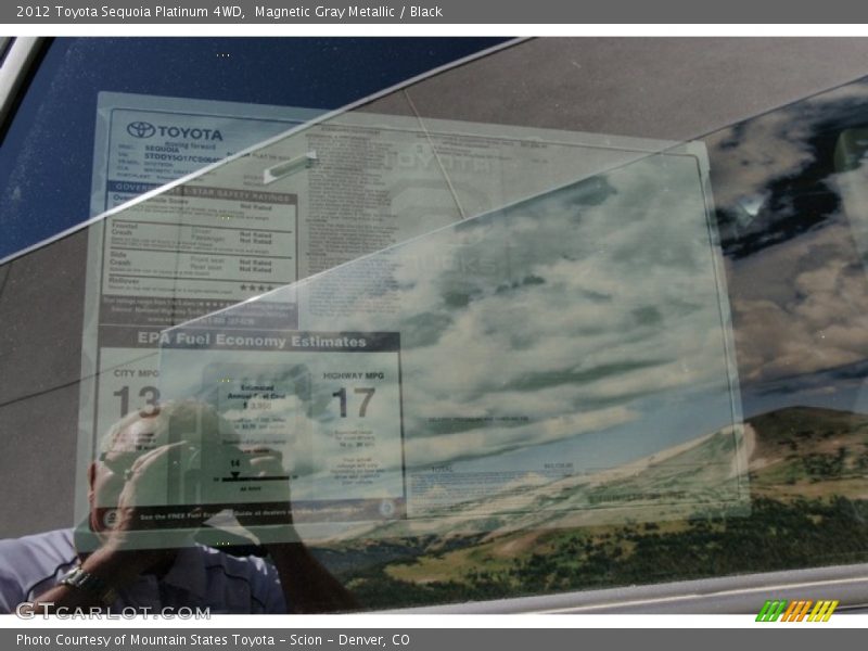 Magnetic Gray Metallic / Black 2012 Toyota Sequoia Platinum 4WD
