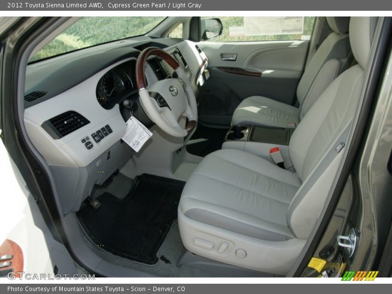 Cypress Green Pearl / Light Gray 2012 Toyota Sienna Limited AWD