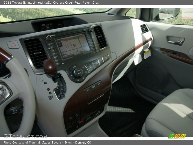 Cypress Green Pearl / Light Gray 2012 Toyota Sienna Limited AWD