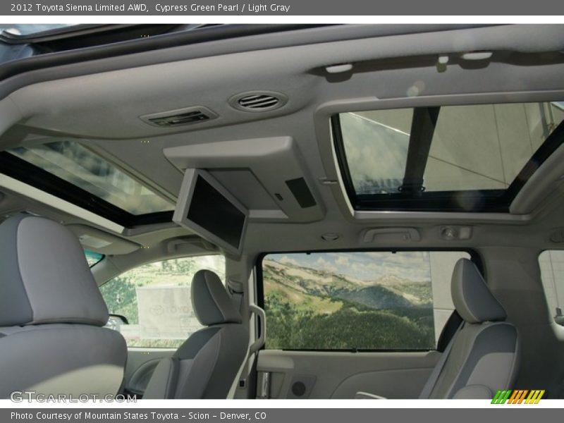 Cypress Green Pearl / Light Gray 2012 Toyota Sienna Limited AWD