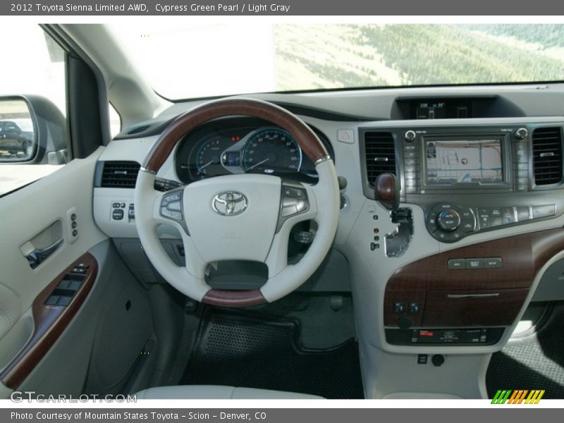 Cypress Green Pearl / Light Gray 2012 Toyota Sienna Limited AWD