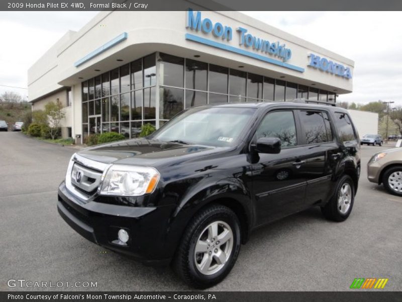 Formal Black / Gray 2009 Honda Pilot EX 4WD