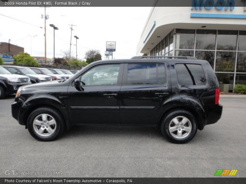 Formal Black / Gray 2009 Honda Pilot EX 4WD