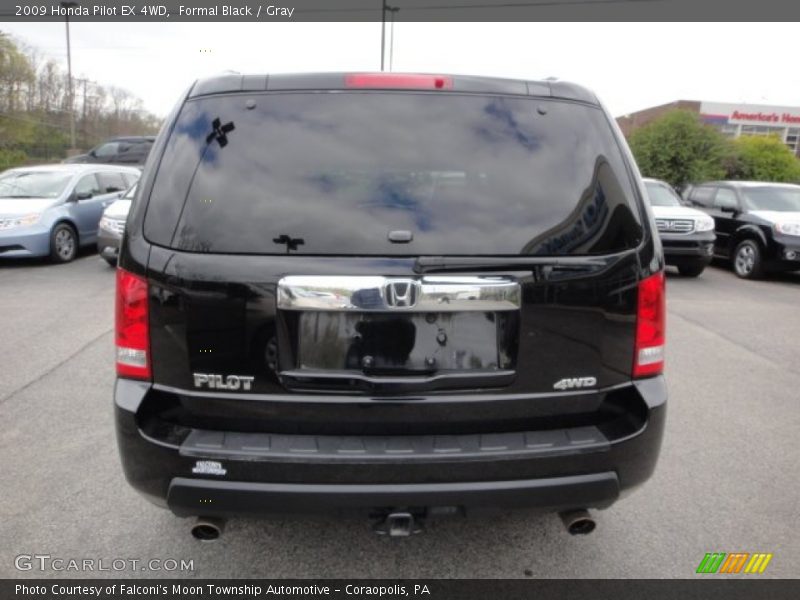 Formal Black / Gray 2009 Honda Pilot EX 4WD