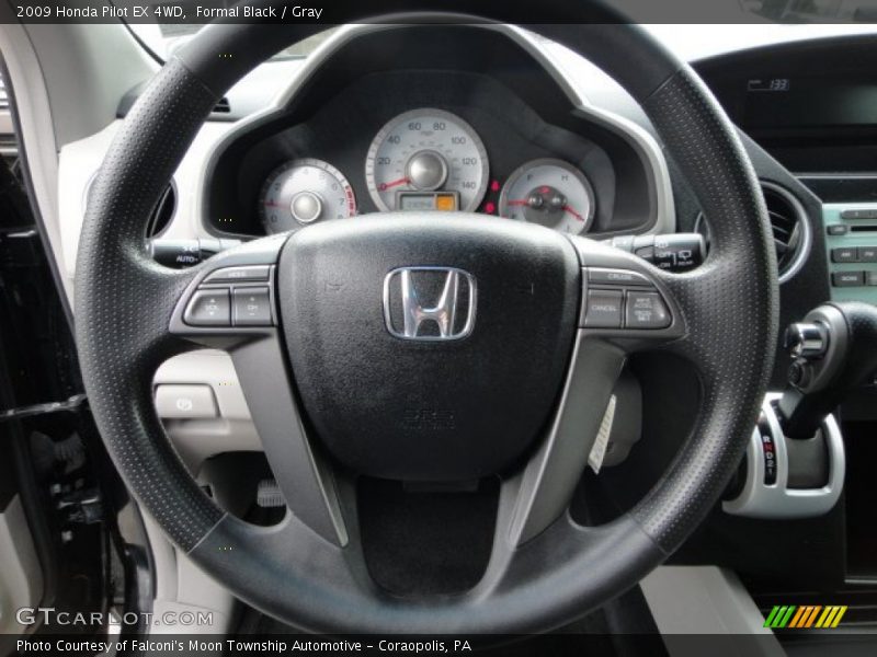 Formal Black / Gray 2009 Honda Pilot EX 4WD