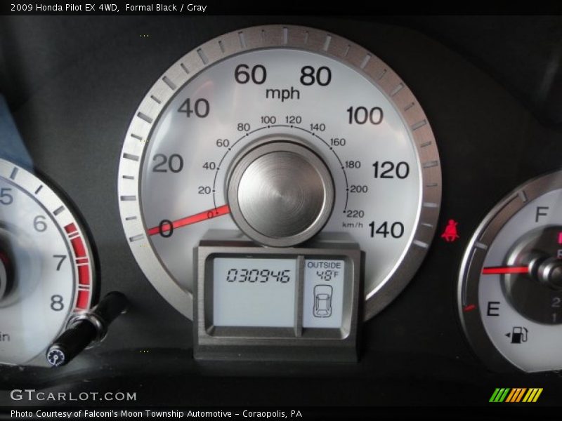 Formal Black / Gray 2009 Honda Pilot EX 4WD