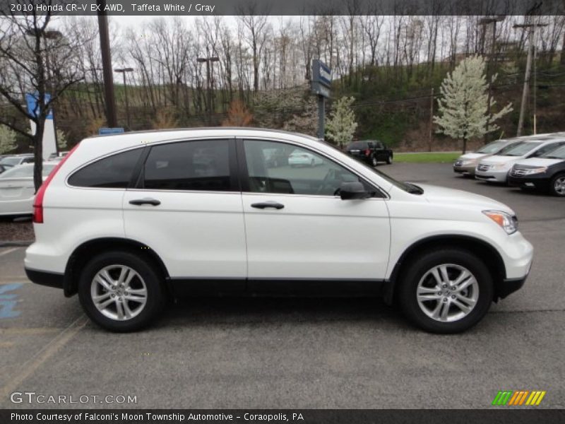 Taffeta White / Gray 2010 Honda CR-V EX AWD