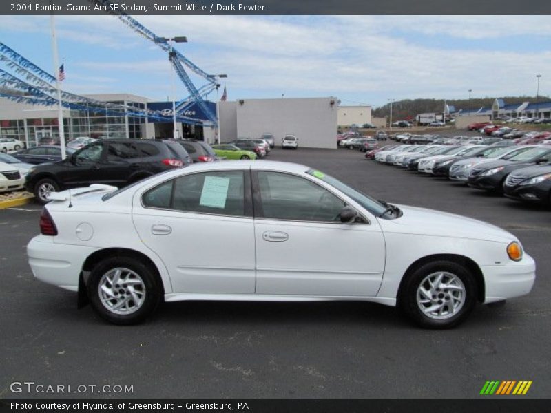 Summit White / Dark Pewter 2004 Pontiac Grand Am SE Sedan