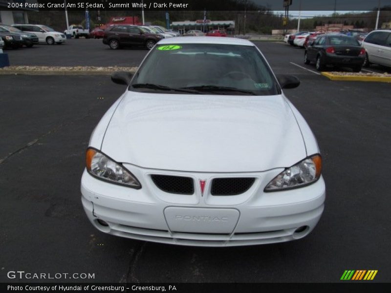 Summit White / Dark Pewter 2004 Pontiac Grand Am SE Sedan