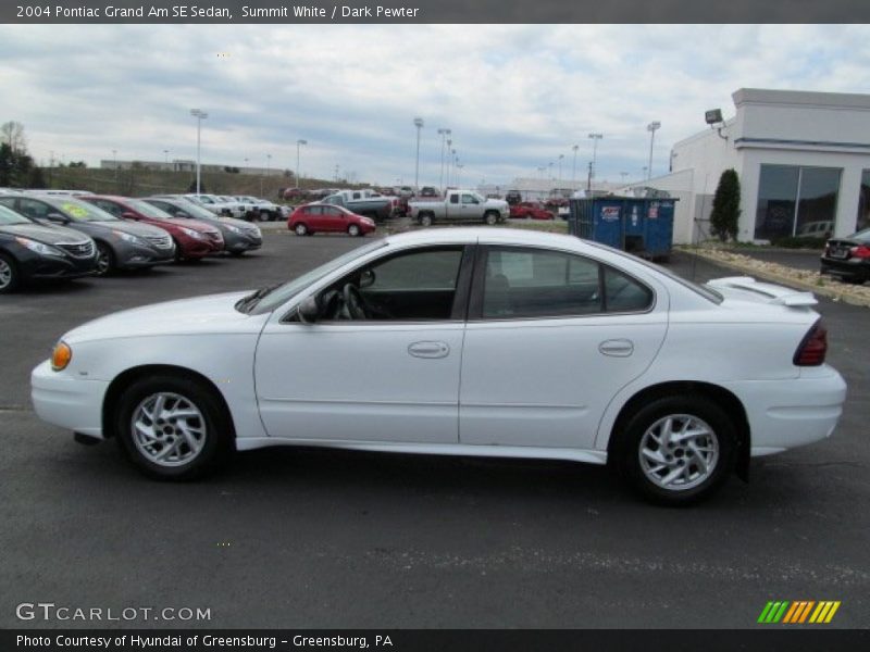 Summit White / Dark Pewter 2004 Pontiac Grand Am SE Sedan