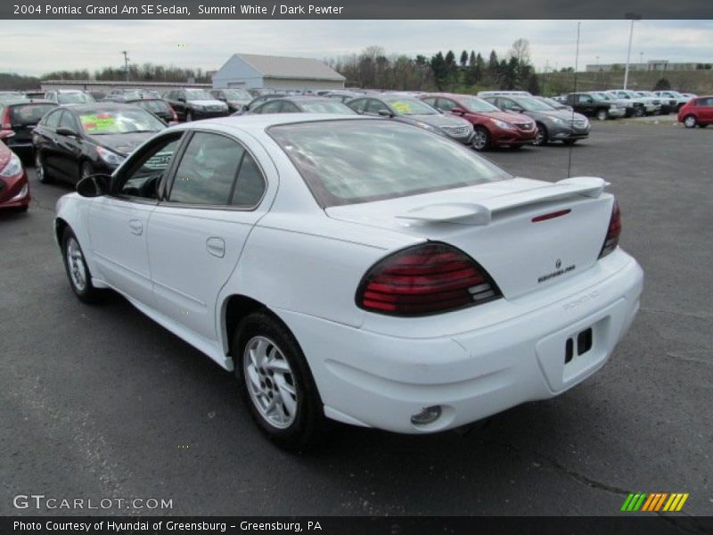 Summit White / Dark Pewter 2004 Pontiac Grand Am SE Sedan