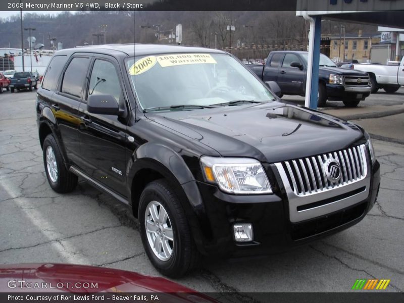 Black / Stone 2008 Mercury Mariner V6 4WD