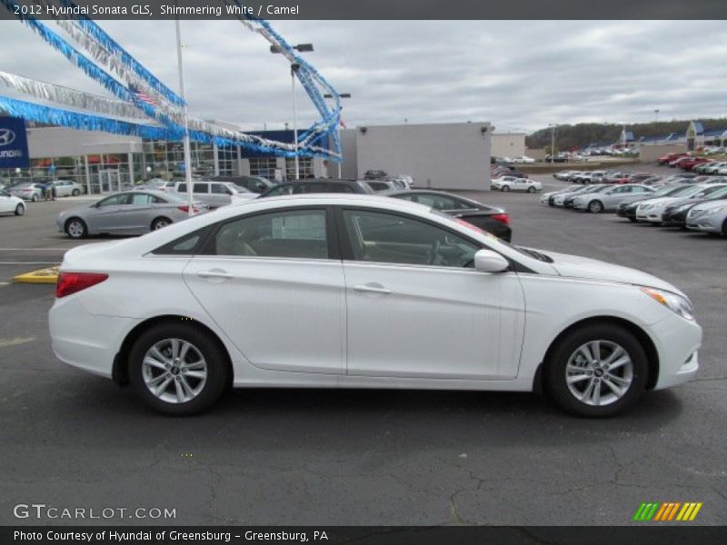 Shimmering White / Camel 2012 Hyundai Sonata GLS