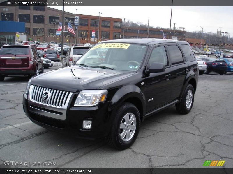 Black / Stone 2008 Mercury Mariner V6 4WD