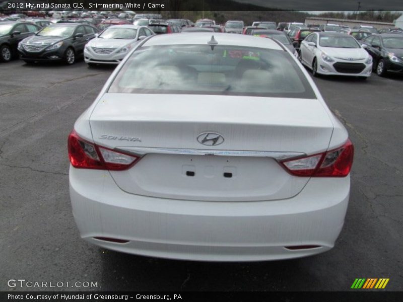 Shimmering White / Camel 2012 Hyundai Sonata GLS