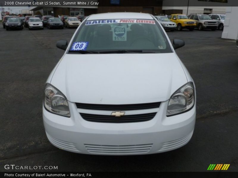 Summit White / Gray 2008 Chevrolet Cobalt LS Sedan