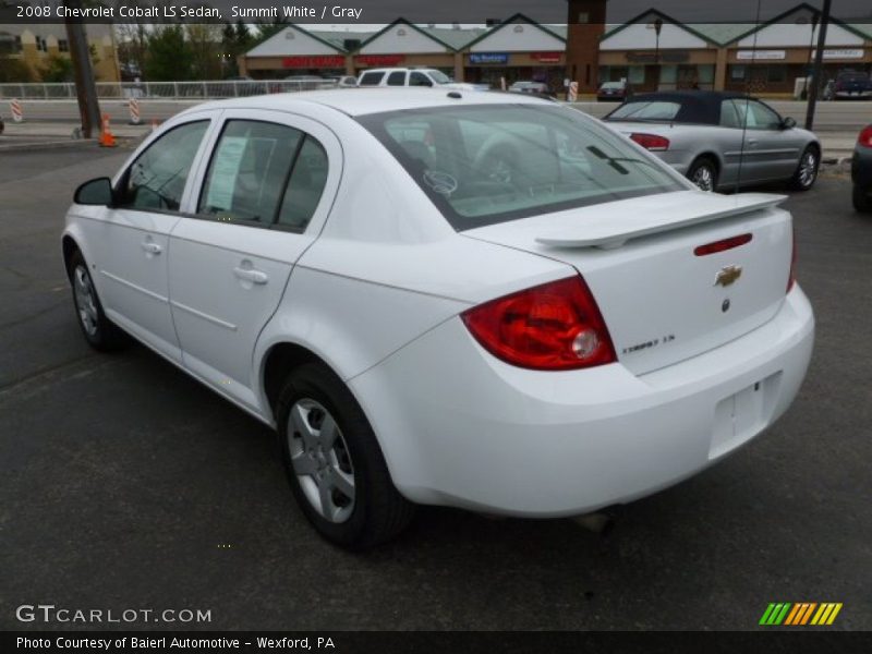 Summit White / Gray 2008 Chevrolet Cobalt LS Sedan