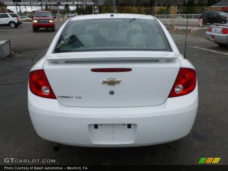 Summit White / Gray 2008 Chevrolet Cobalt LS Sedan