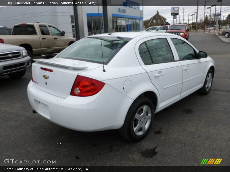 Summit White / Gray 2008 Chevrolet Cobalt LS Sedan