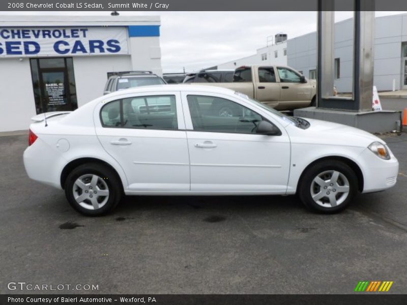 Summit White / Gray 2008 Chevrolet Cobalt LS Sedan
