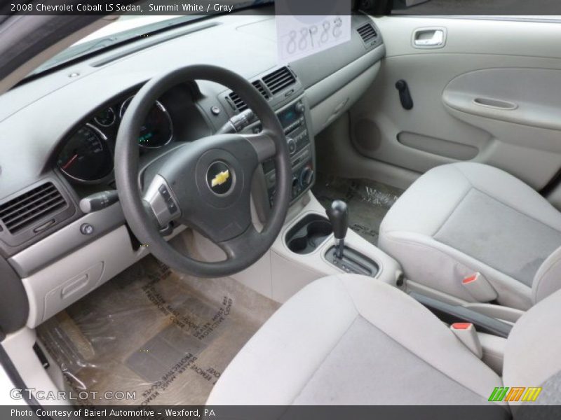 Summit White / Gray 2008 Chevrolet Cobalt LS Sedan