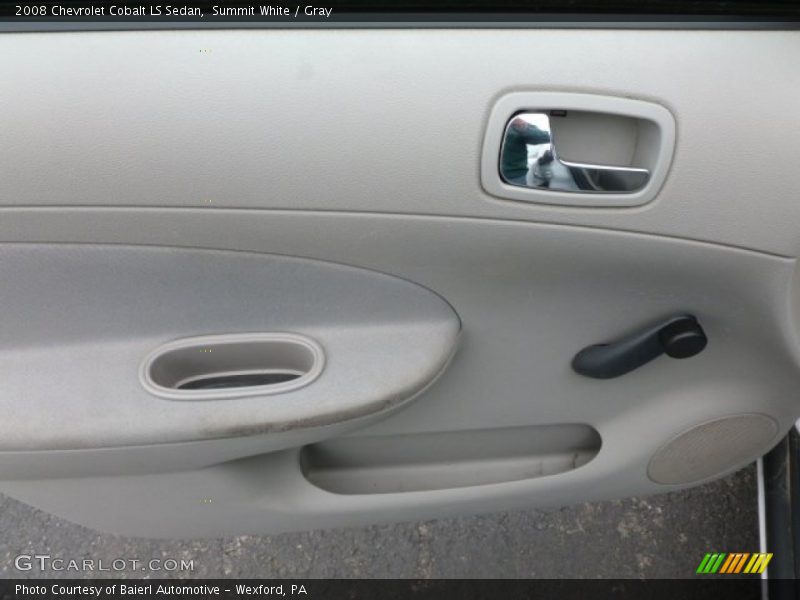 Summit White / Gray 2008 Chevrolet Cobalt LS Sedan