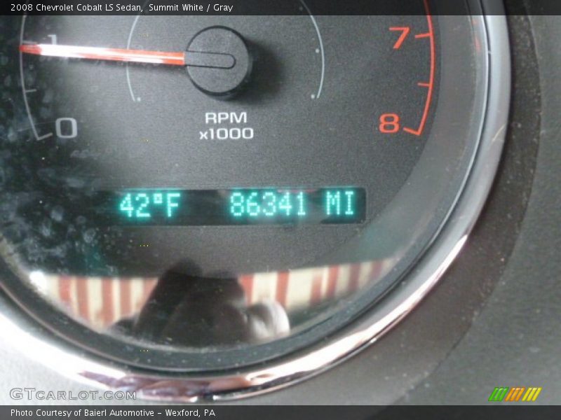 Summit White / Gray 2008 Chevrolet Cobalt LS Sedan