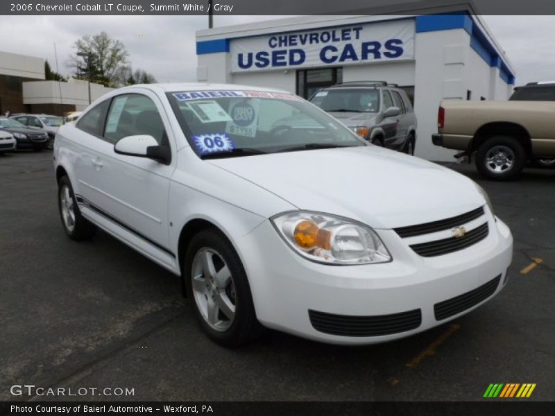 Summit White / Gray 2006 Chevrolet Cobalt LT Coupe