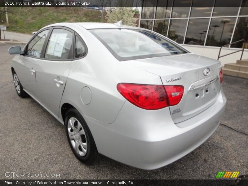 Liquid Silver / Gray 2010 Hyundai Elantra GLS