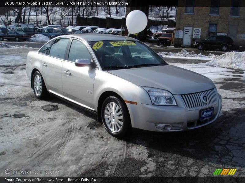 Silver Birch Metallic / Medium Light Stone 2008 Mercury Sable Sedan
