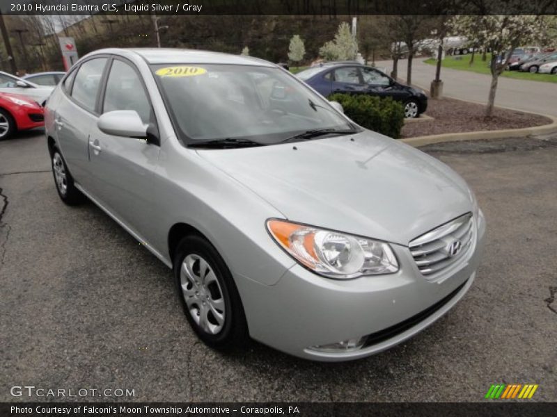 Liquid Silver / Gray 2010 Hyundai Elantra GLS
