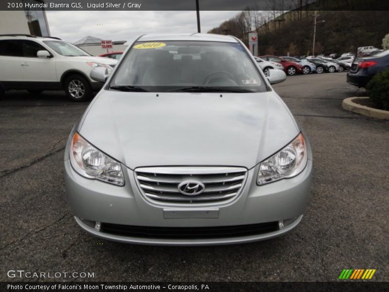 Liquid Silver / Gray 2010 Hyundai Elantra GLS