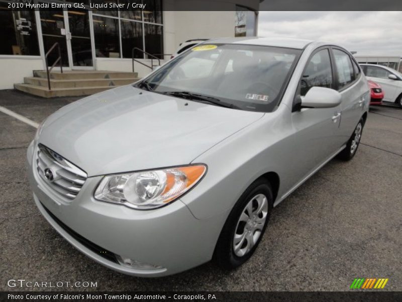 Liquid Silver / Gray 2010 Hyundai Elantra GLS