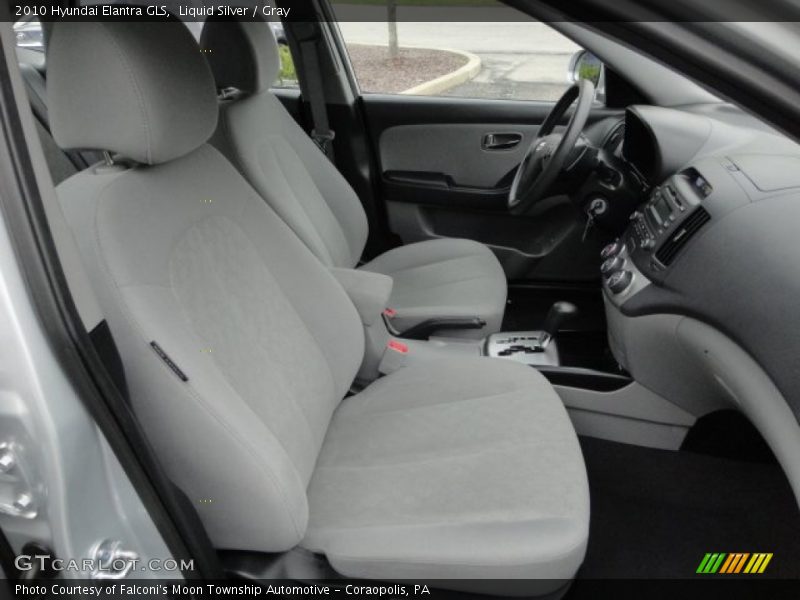 Liquid Silver / Gray 2010 Hyundai Elantra GLS