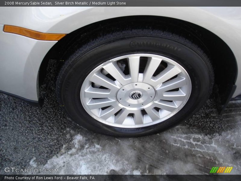 Silver Birch Metallic / Medium Light Stone 2008 Mercury Sable Sedan
