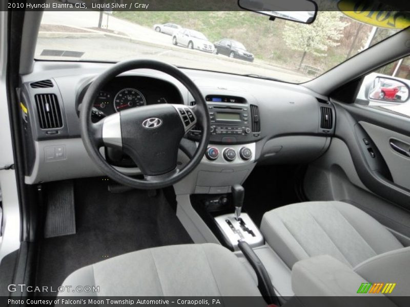 Liquid Silver / Gray 2010 Hyundai Elantra GLS