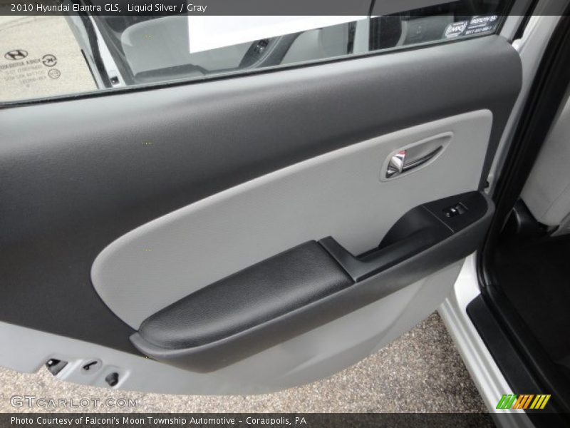 Liquid Silver / Gray 2010 Hyundai Elantra GLS