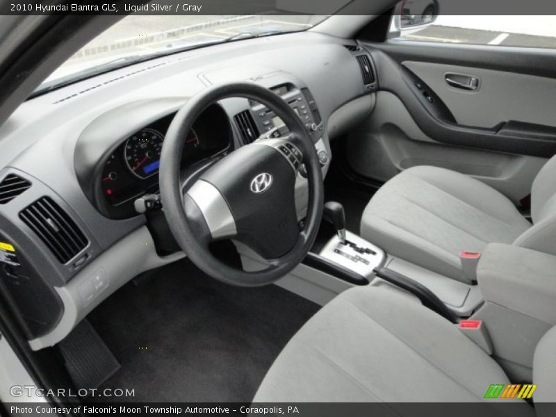 Liquid Silver / Gray 2010 Hyundai Elantra GLS