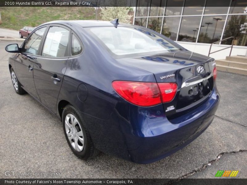Regatta Blue / Gray 2010 Hyundai Elantra GLS