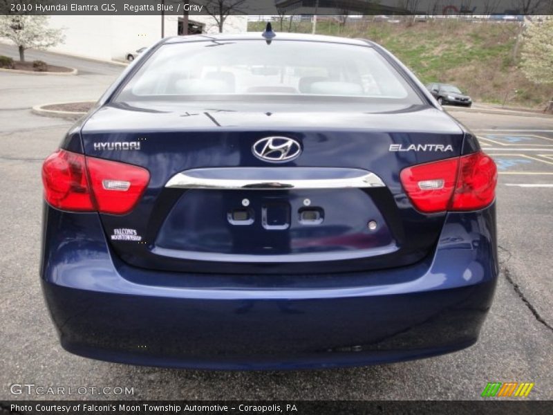 Regatta Blue / Gray 2010 Hyundai Elantra GLS