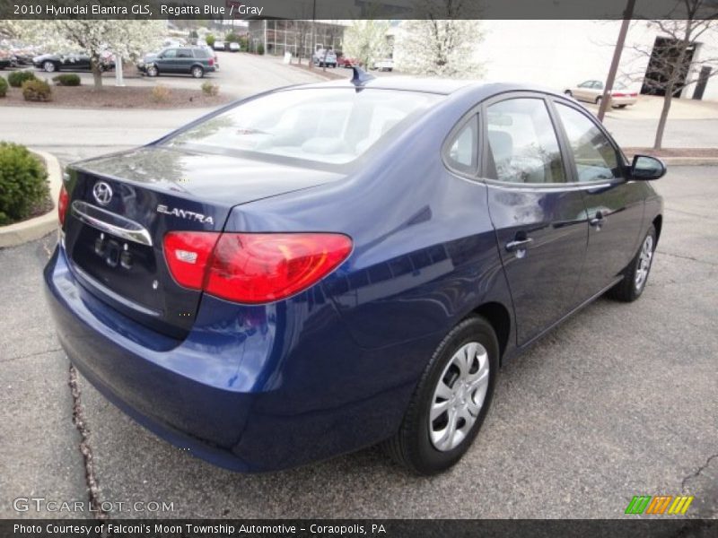 Regatta Blue / Gray 2010 Hyundai Elantra GLS