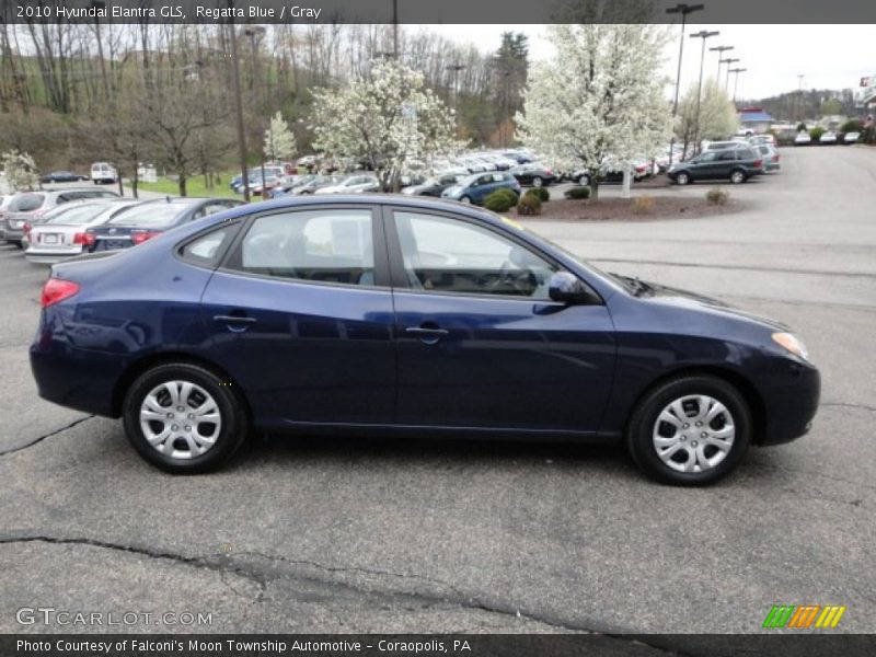 Regatta Blue / Gray 2010 Hyundai Elantra GLS