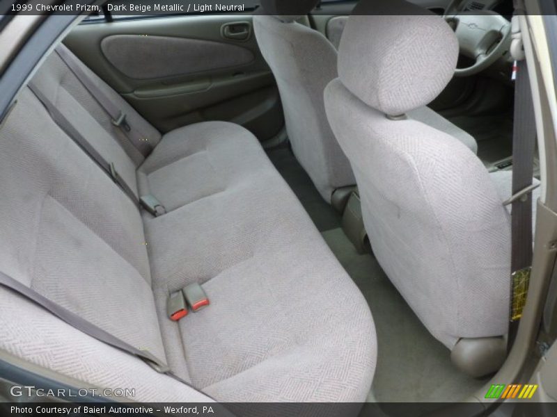 Rear Seat of 1999 Prizm 