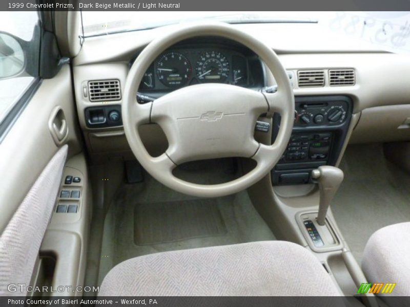 Dashboard of 1999 Prizm 