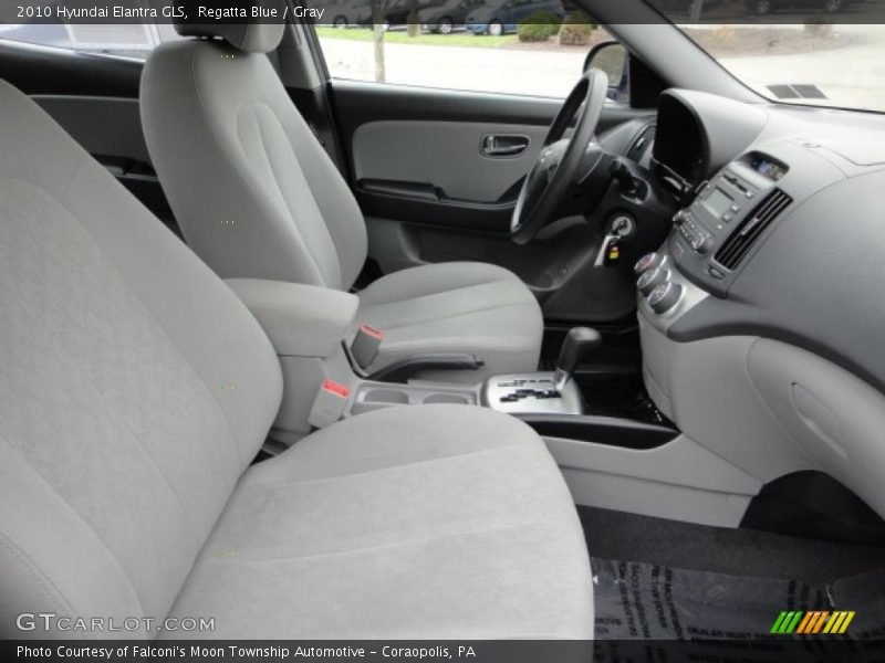 Regatta Blue / Gray 2010 Hyundai Elantra GLS