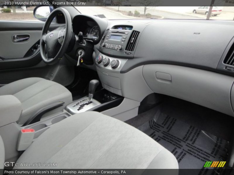 Regatta Blue / Gray 2010 Hyundai Elantra GLS