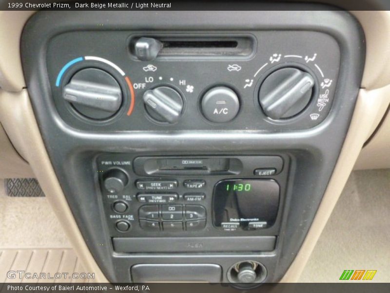 Controls of 1999 Prizm 
